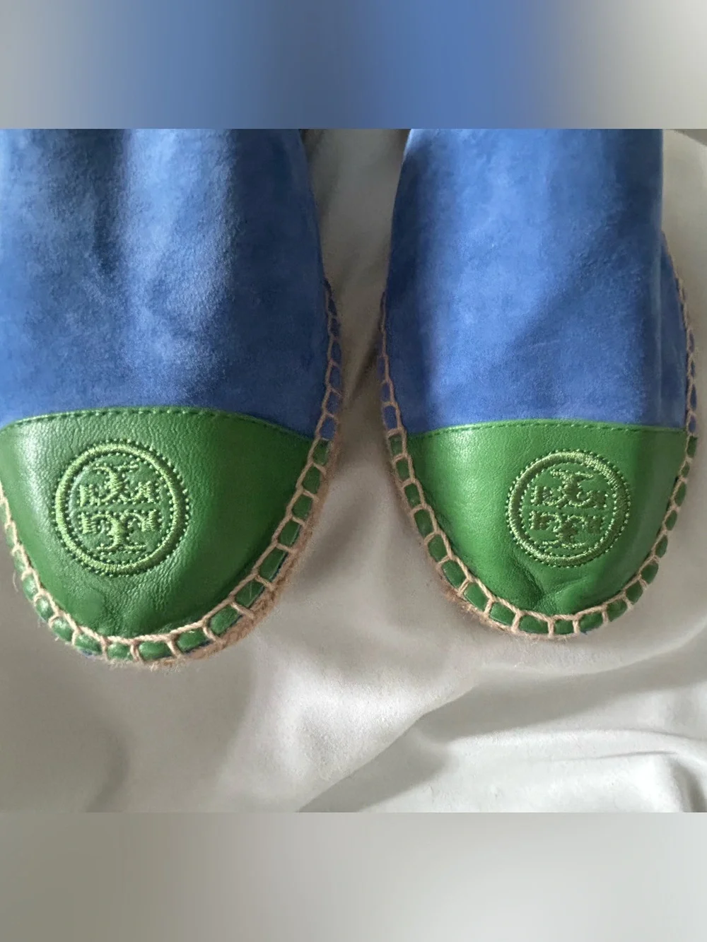 NWOT Tory Burch Toe-Cap Color Block Flat Espadrilles. Women’s Size 10